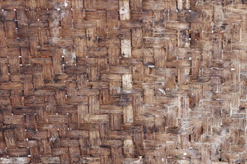 old woven bamboo texture background