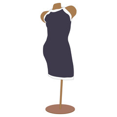Vector image of woman's dress