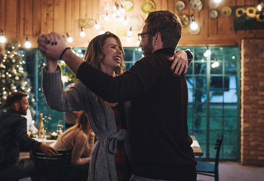 Couple Dancing at Home