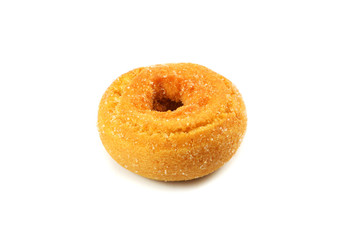 donuts isolated / sweet donut dessert cook homemade with sugar on circle donut delicious