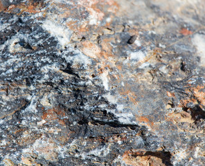 Mountain stone on nature as an abstract background