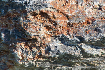 Mountain stone on nature as an abstract background