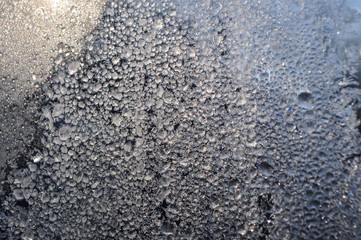  winter patterns on the glass