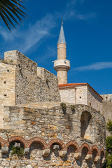 Fototapeta na wymiar Medieval Ottoman fortress in Cesme, Turkey