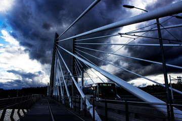 Dark cloud over the city