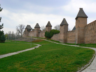 Fototapeta na wymiar medieval fortress in Nymburk, Czech republic