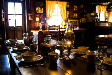 Traditional Canadian meal on the table