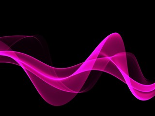 Abstract Pink Wave Design