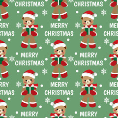 Christmas holiday season seamless pattern.