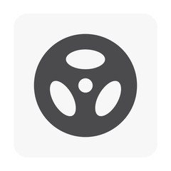 Fototapeta premium steering wheel icon