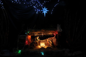 Nativity Scene - The Manger - Christmas is here
