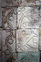 Chapel St. Odile (Ottilienkapelle) in Plochingen with artistic formed interior, crucifix, altar and historic floor tiles