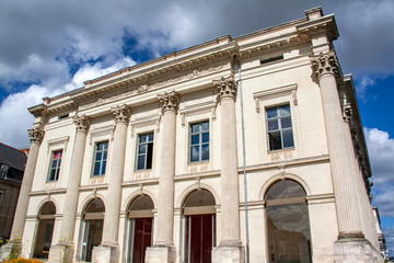 Fototapeta na wymiar Saumur. Le théâtre, monument historique, 18ème siècle, Maine et Loire, France