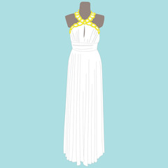 vector image of a woman's dress