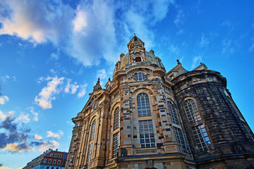 Fototapeta na wymiar Landmarks of Saxony Germany - elegant baroque city Dresden, popular touristic attraction