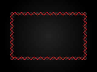 abstract artistic creative red border