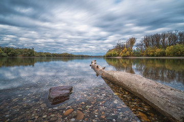 Rhein bei Niedrigwasser