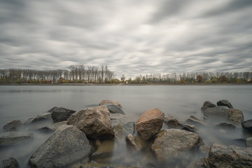 Rhein Langzeitbelichtung