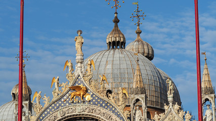 Venice, Italy. Wonderful views of the Basilica of Saint Mark 