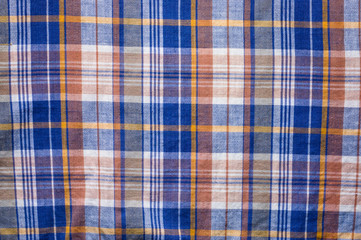 Textile texture of the checkered shirt, background