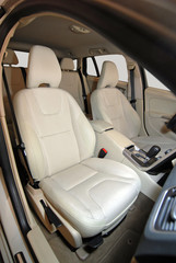 white front car seats