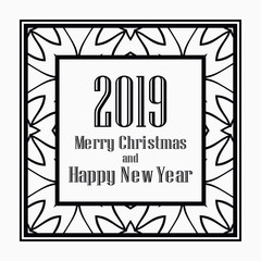 Art deco border frame