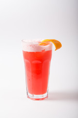 Alcohol cocktail drink on a white background