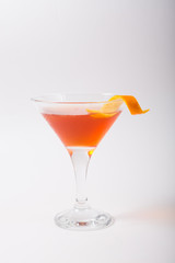 Alcohol cocktail drink on a white background