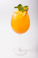 Alcohol cocktail drink on a white background