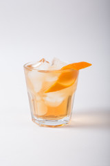 Alcohol cocktail drink on a white background