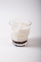 Alcohol cocktail drink on a white background