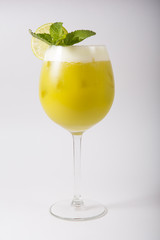 Alcohol cocktail drink on a white background