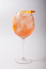 Alcohol cocktail drink on a white background