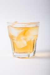 Alcohol cocktail drink on a white background
