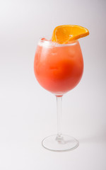 Alcohol cocktail drink on a white background