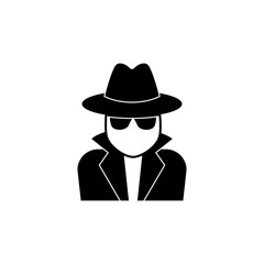 Spy, detective icon suitable for info graphics, websites and print media and interfaces. Line vector icon.
