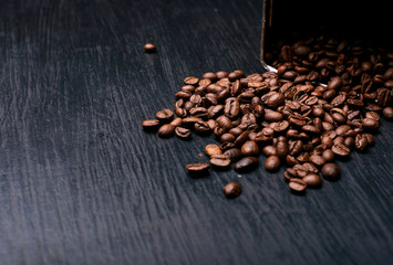 coffee beans in sack