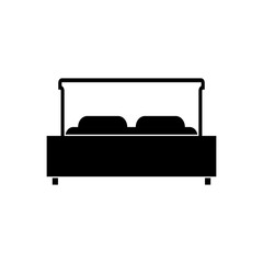 bed icon vector