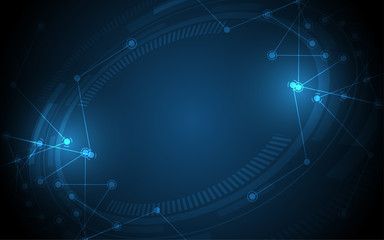 Abstract technology background Hi-tech communication concept innovation background vector illustration