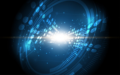 Abstract technology background Hi-tech communication concept innovation background vector illustration