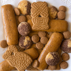An assortment of Christmas cookies served in Germany