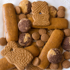 An assortment of Christmas cookies served in Germany