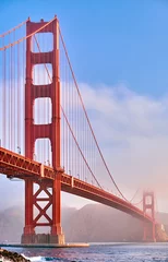 Foto auf Acrylglas San Francisco Golden Gate Bridge am Morgen, San Francisco, Kalifornien