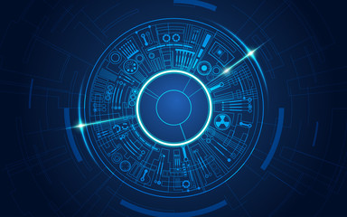 abstract futuristic background, concept of technological blueprint