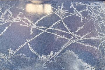 Frost on windshield