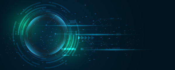 Abstract technology background Hi-tech communication concept innovation background vector illustration