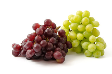 Rote und grüne Weintrauben