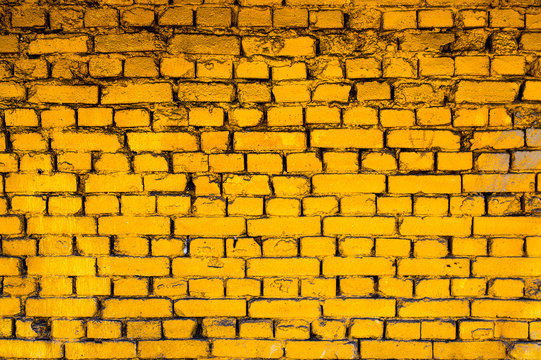 colorful texture of old brick wall