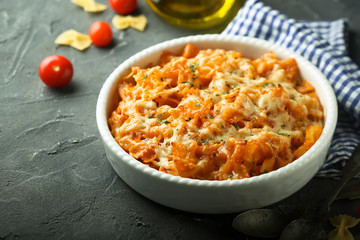 Homemade pasta bake