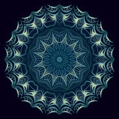Oriental mandala. Vintage decorative elements. Vector illustration. It is super brilliant vector illustration